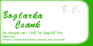 boglarka csank business card
